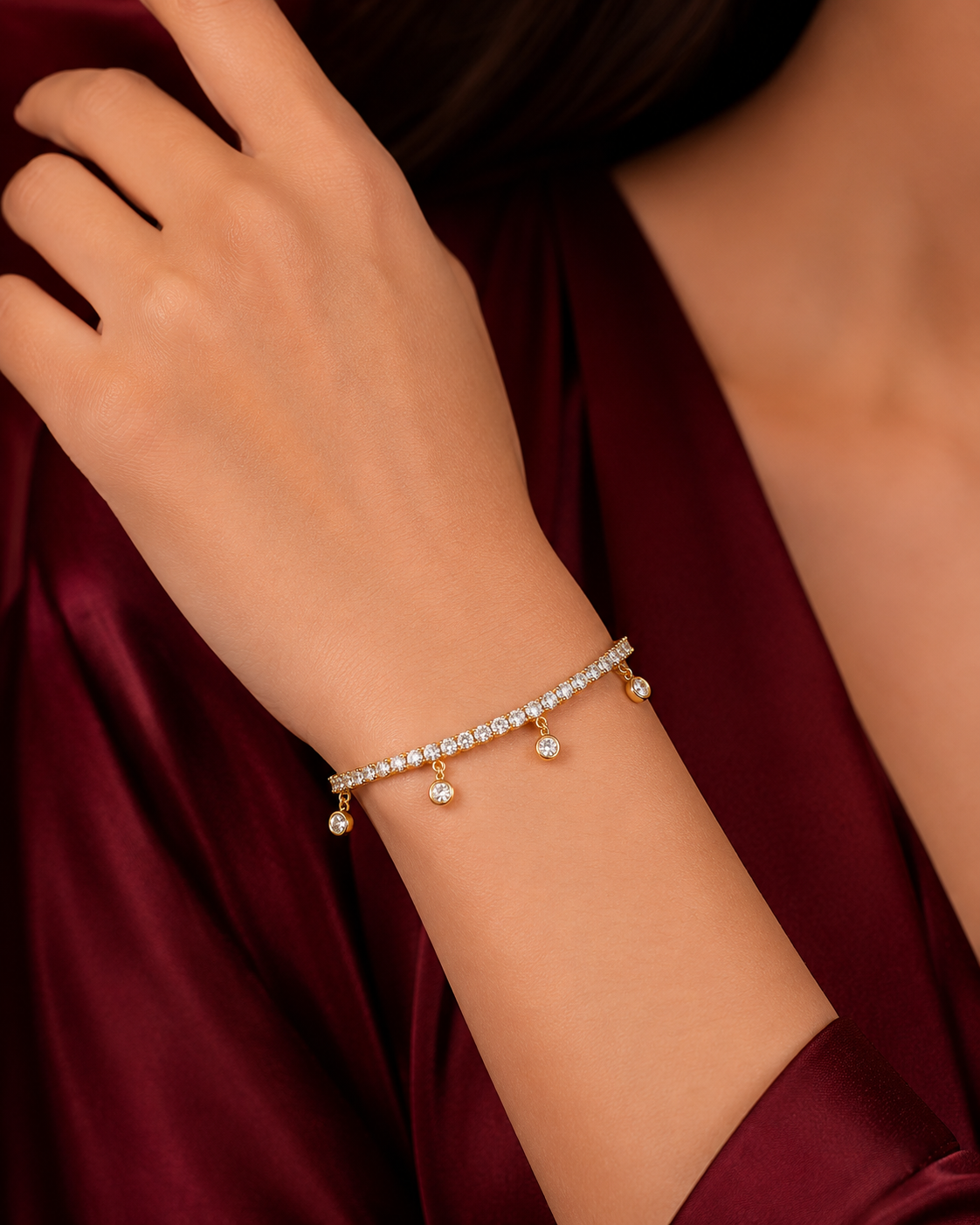Charm Tennis Bracelet