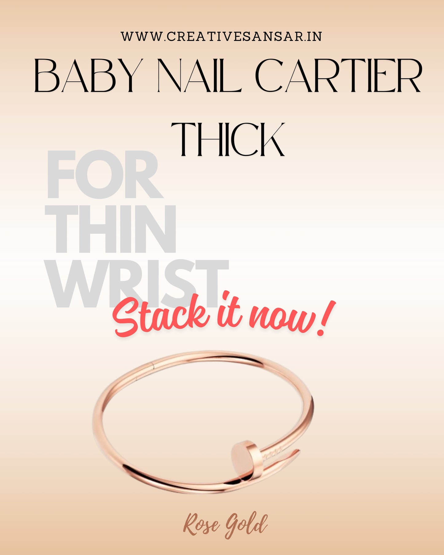 Baby Love Nail Bracelet