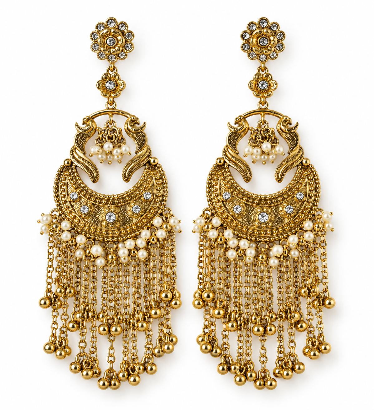 Mayur Jhalar Earrings