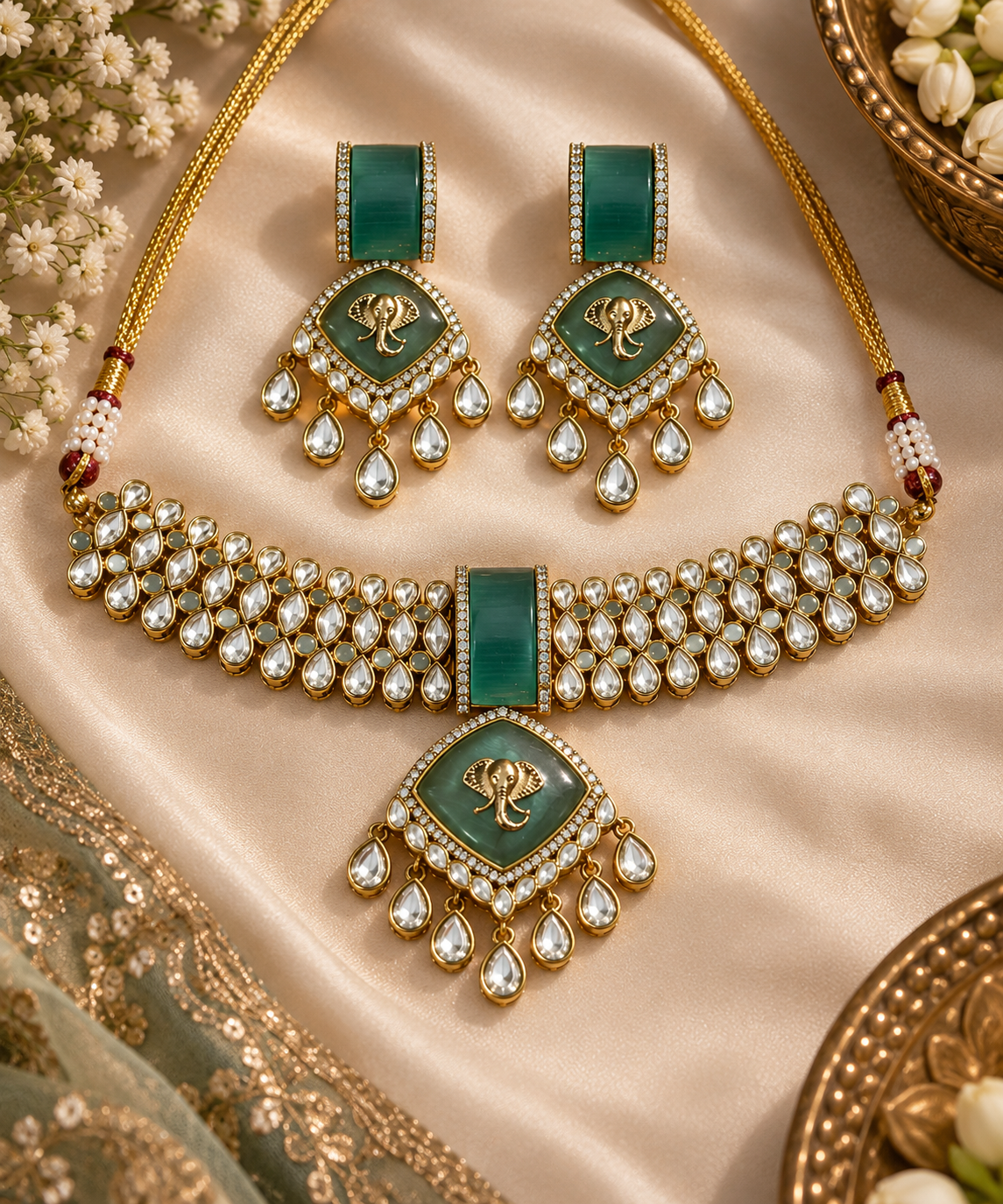 Gajlakshmi Necklace Set