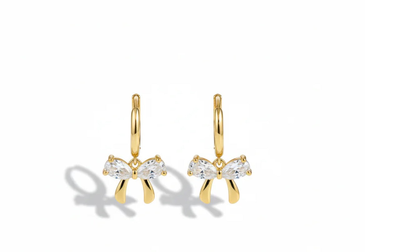 Bow Drop Earrings