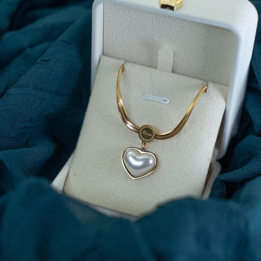 Pearl Heart Necklace