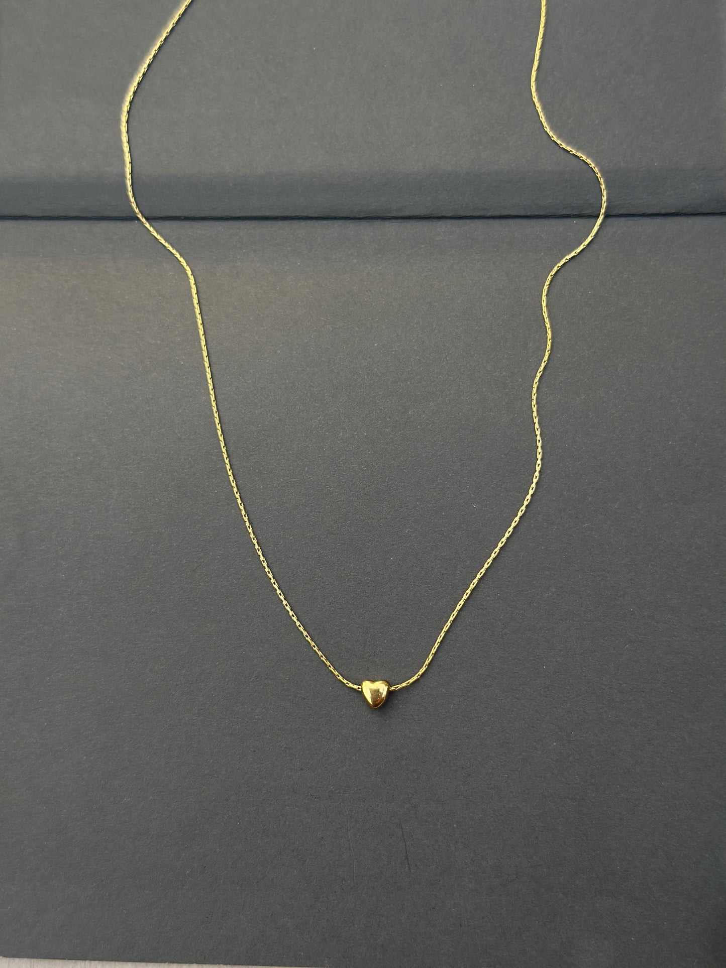 Tiny Heart Bead Necklace
