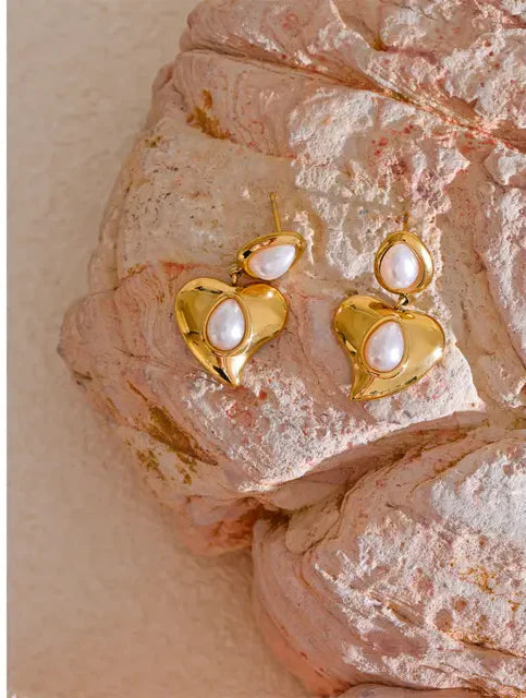 Heart Charm Earrings