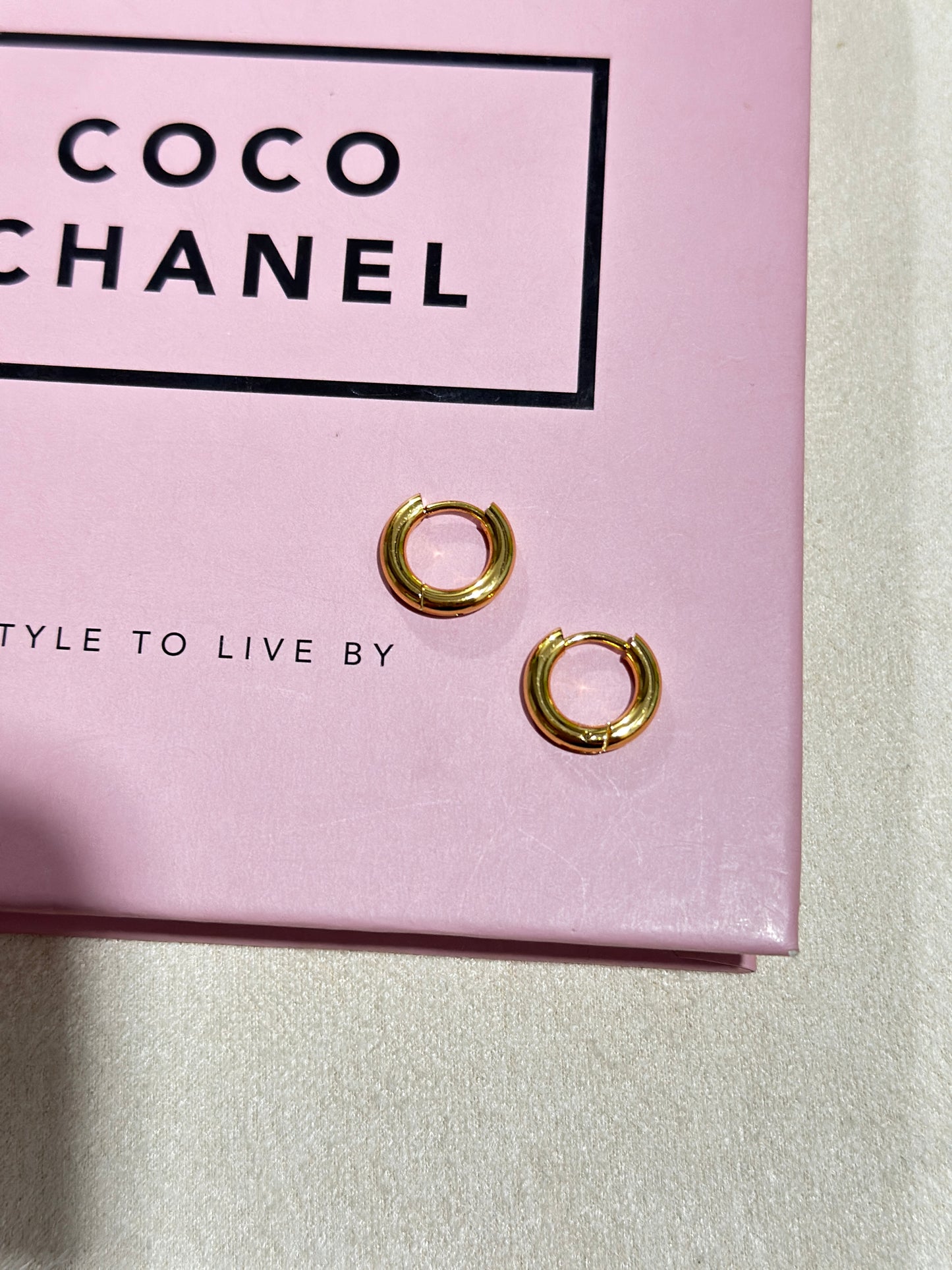 Chunky Gold Hoop Earrings