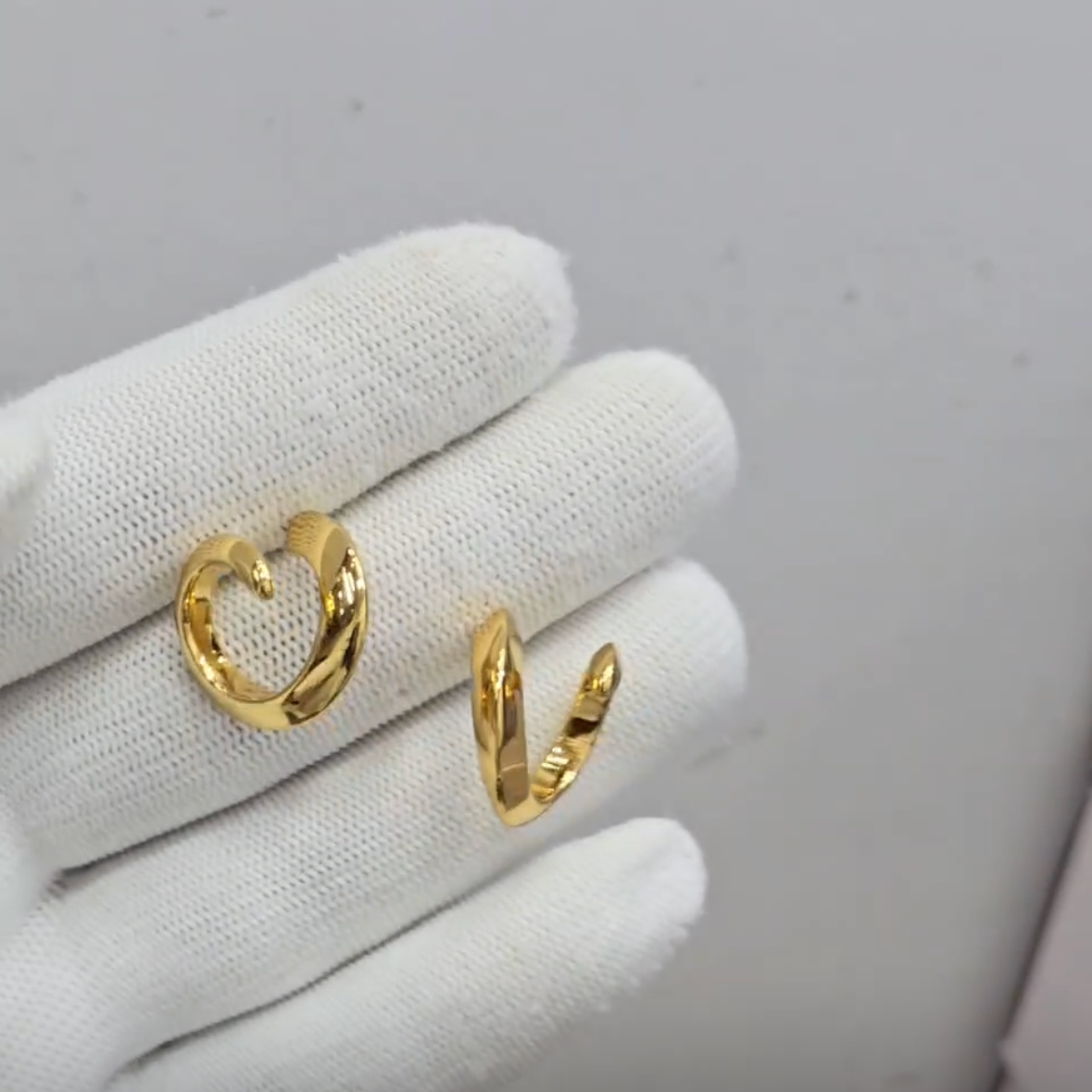 Tangled Loop Hoop Earrings
