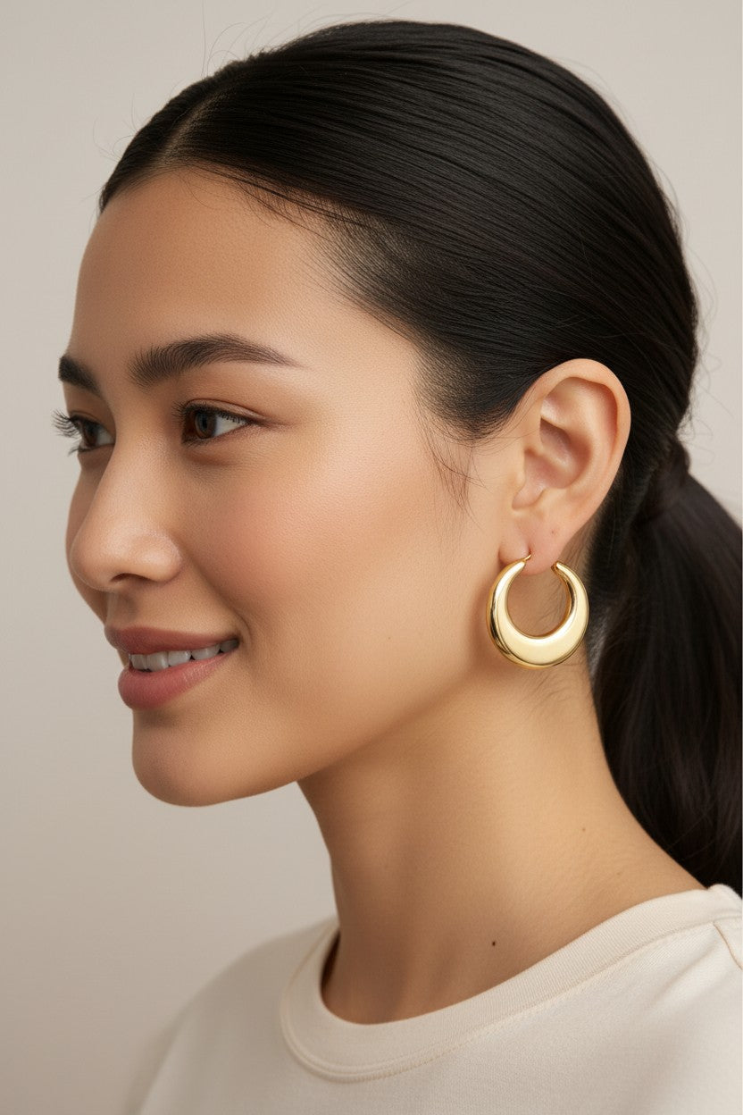 Statement Crescent Hoop