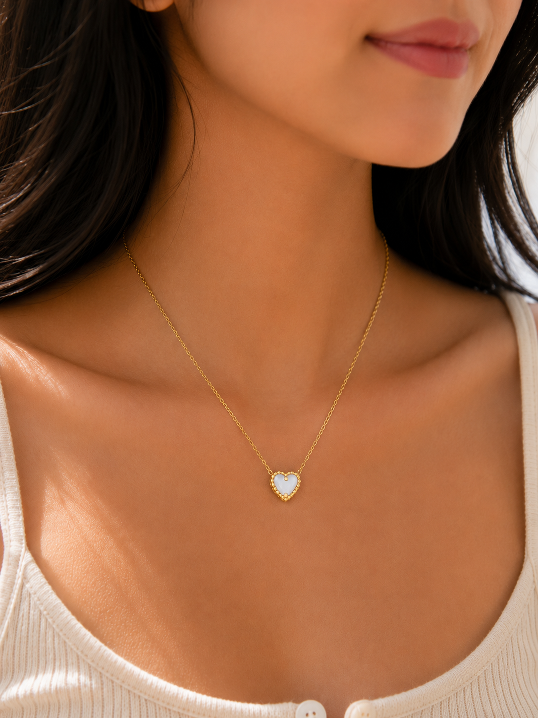 Reversable Heart Pendant Necklace