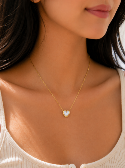 Reversable Heart Pendant Necklace