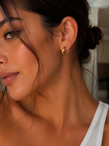 Tangled Loop Hoop Earrings