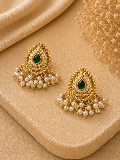 Ishika Pearl Drop Earrings