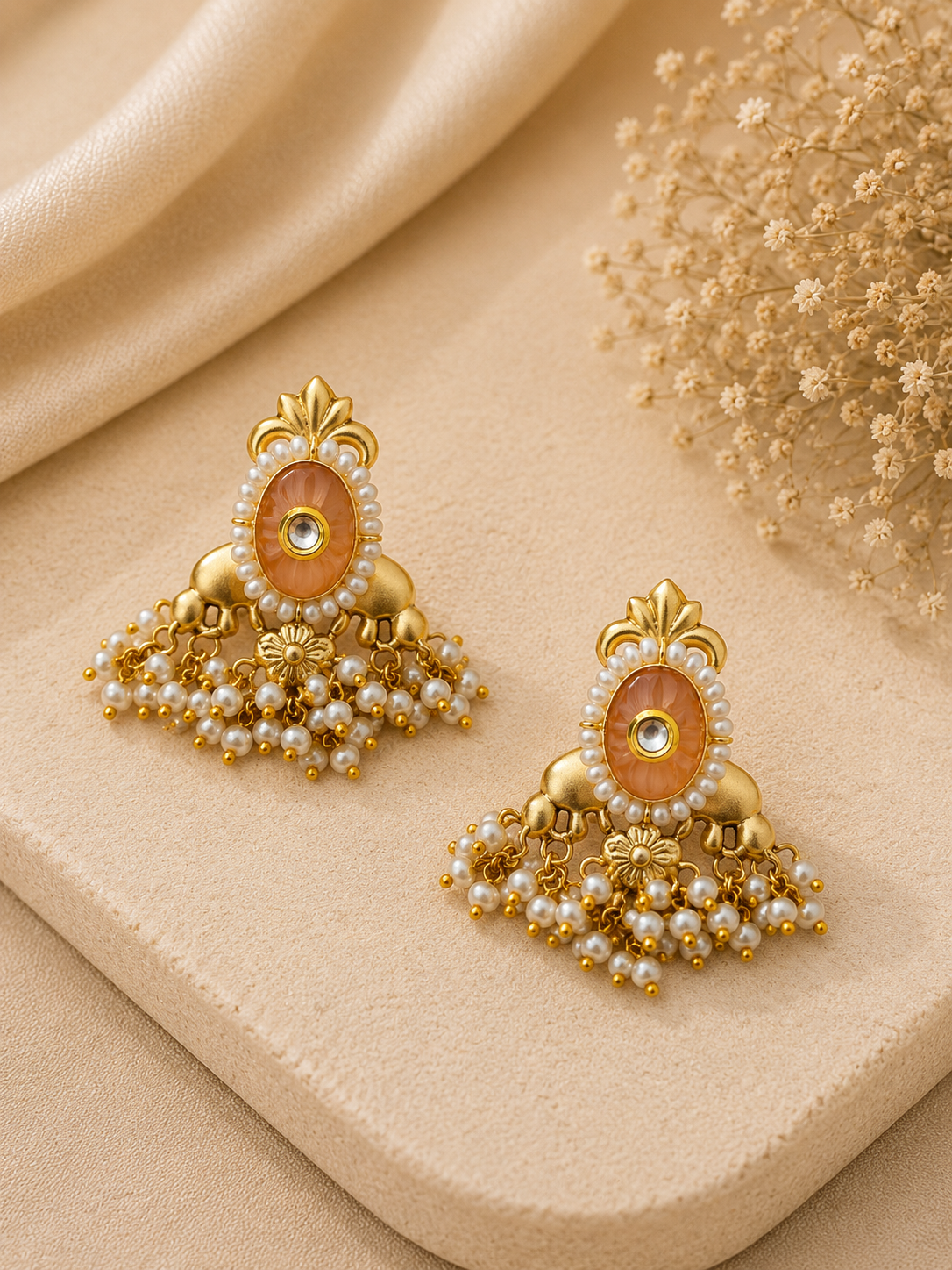 Vaanya Pearl Drop Earrings