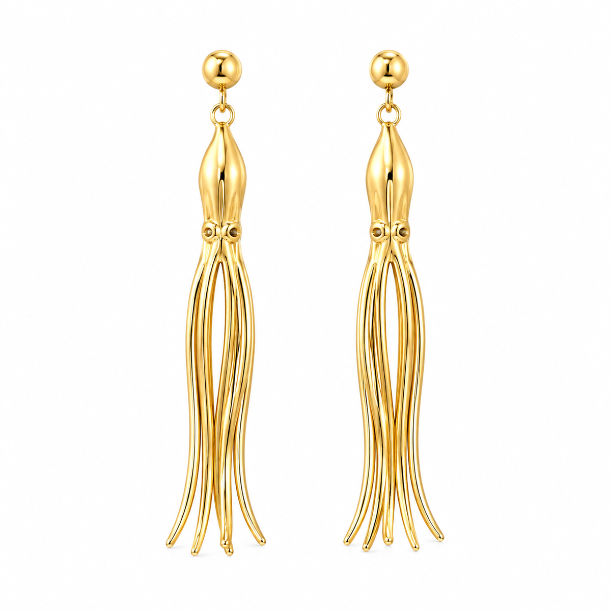 Octopus Tassel Drop Earrings