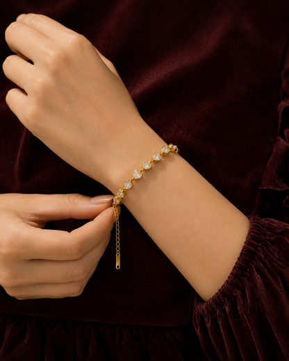Heart Crystal Bracelet