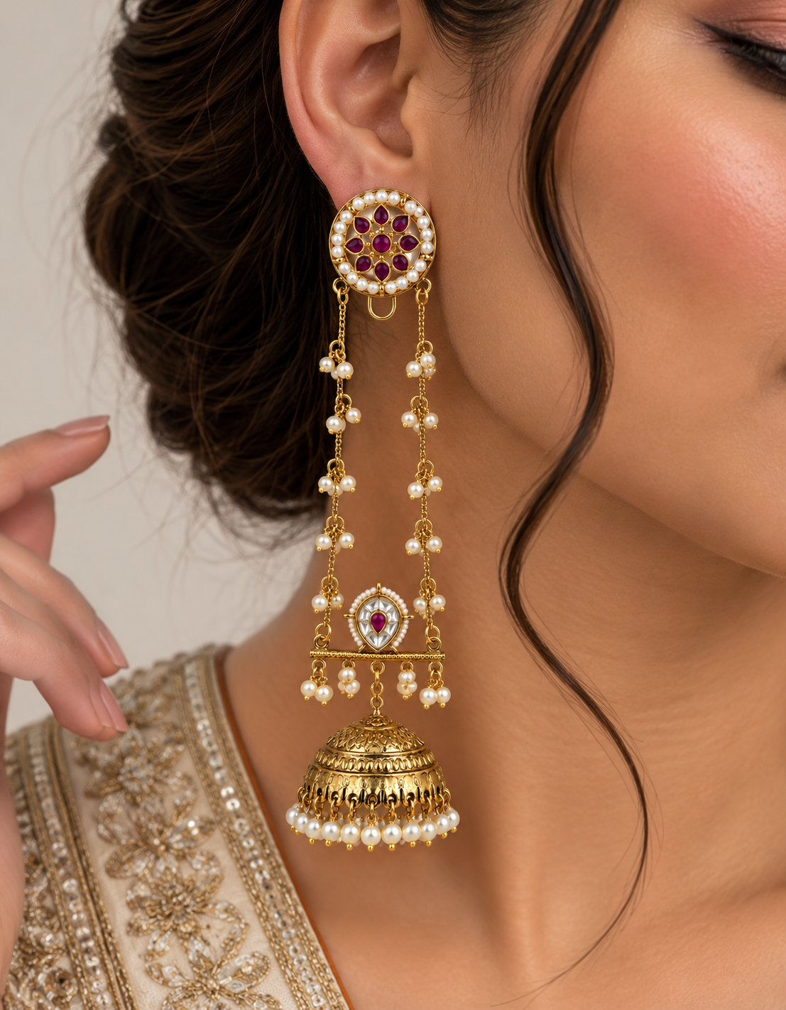 Jhula Jhumka Earrings