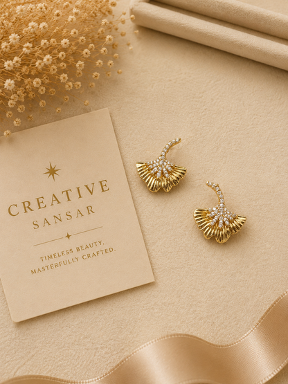 Ginkgo Leaf Earrings