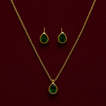 Teardrop Pendant Necklace Set