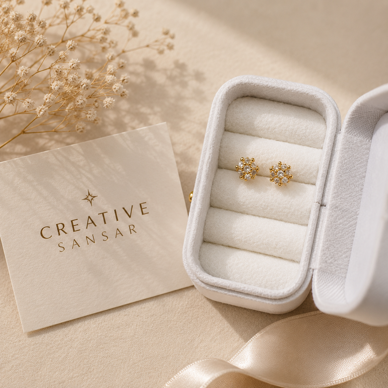 Flower Stud Earrings