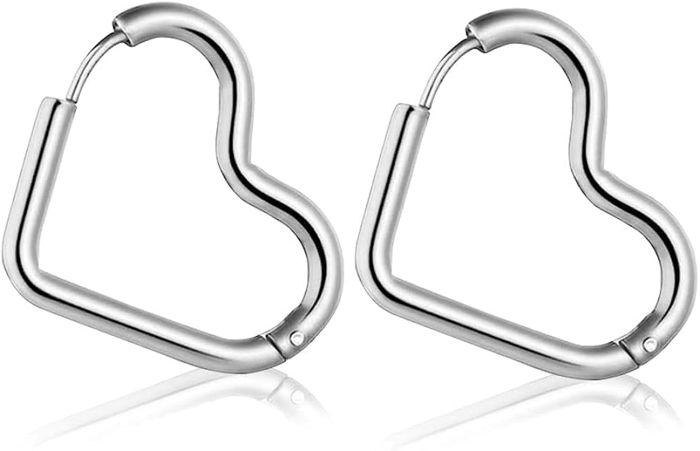 Heart Hoop Earrings