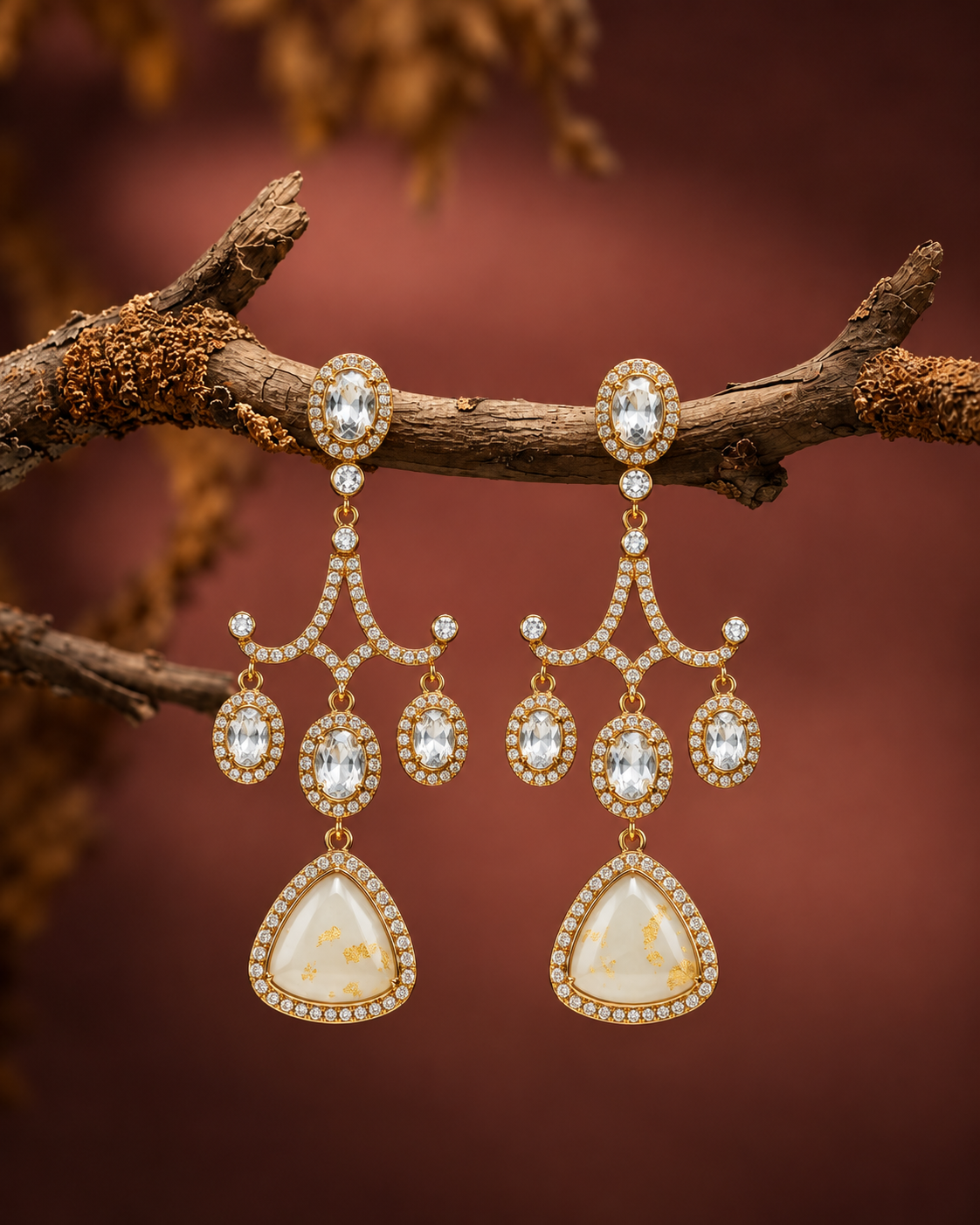 Rajwada Jhalar Earrings