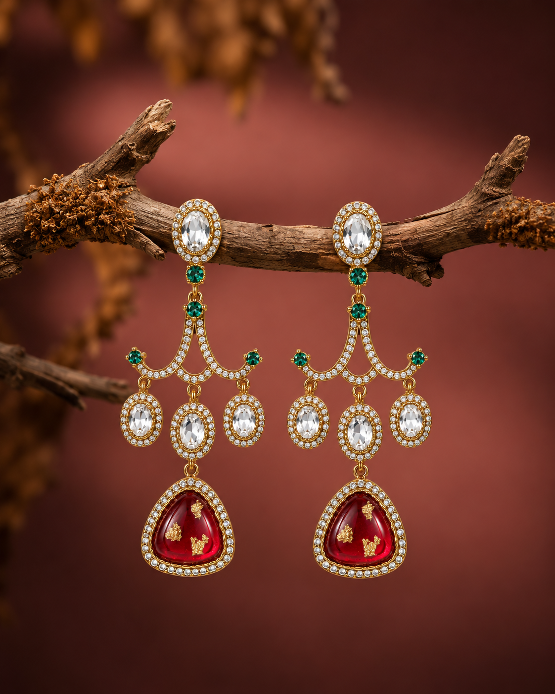 Rajwada Jhalar Earrings