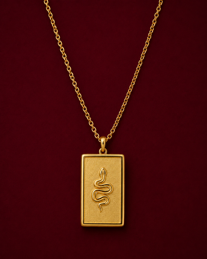 Snake Tarot Pendant Necklace