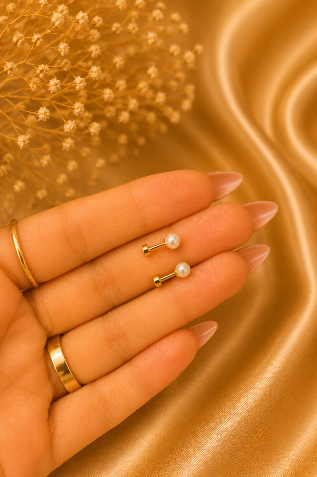 Small Pearl Helix Earrings