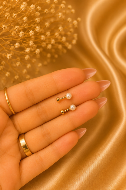 Small Pearl Helix Earrings