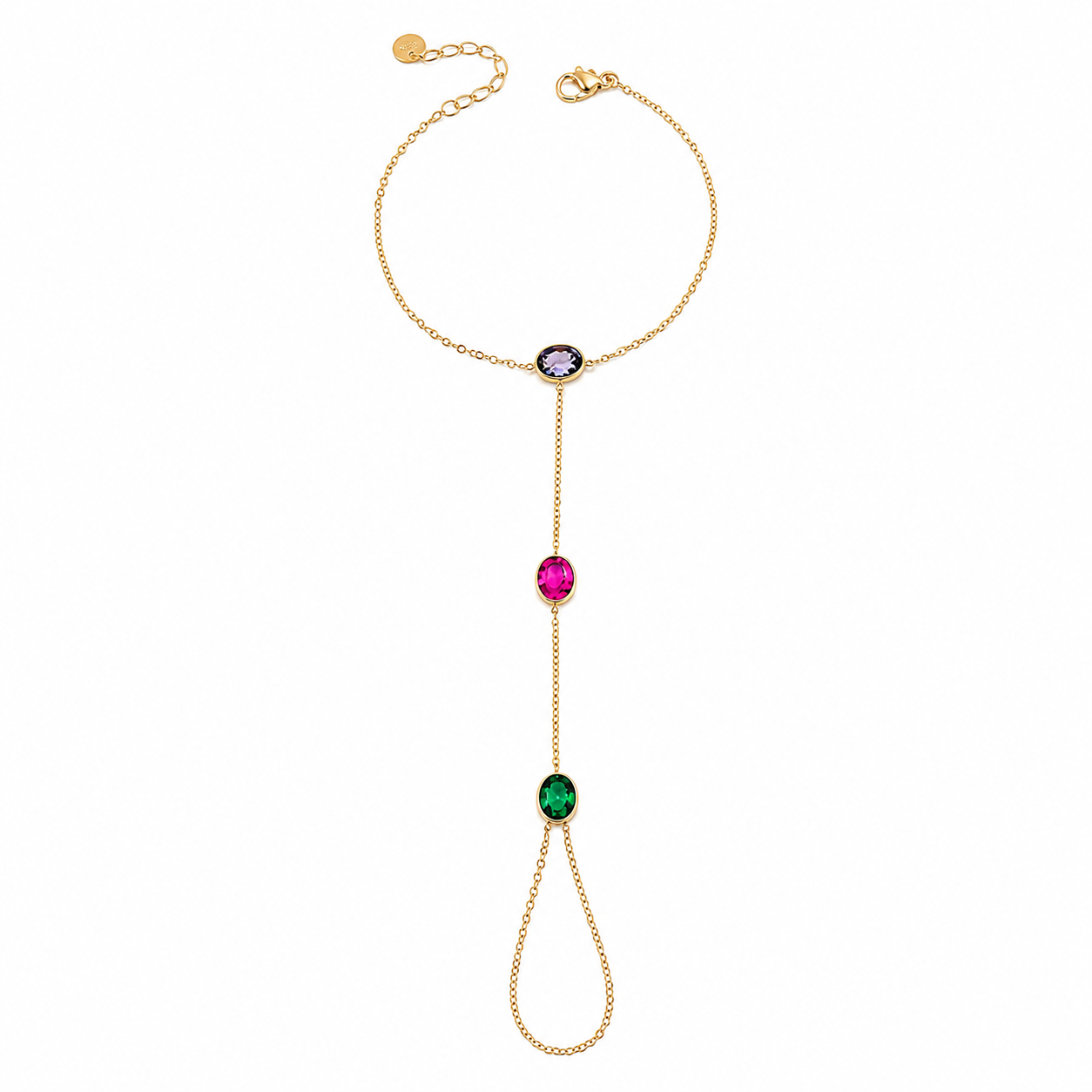 Stone Hand Chain Bracelet