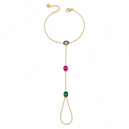 Stone Hand Chain Bracelet