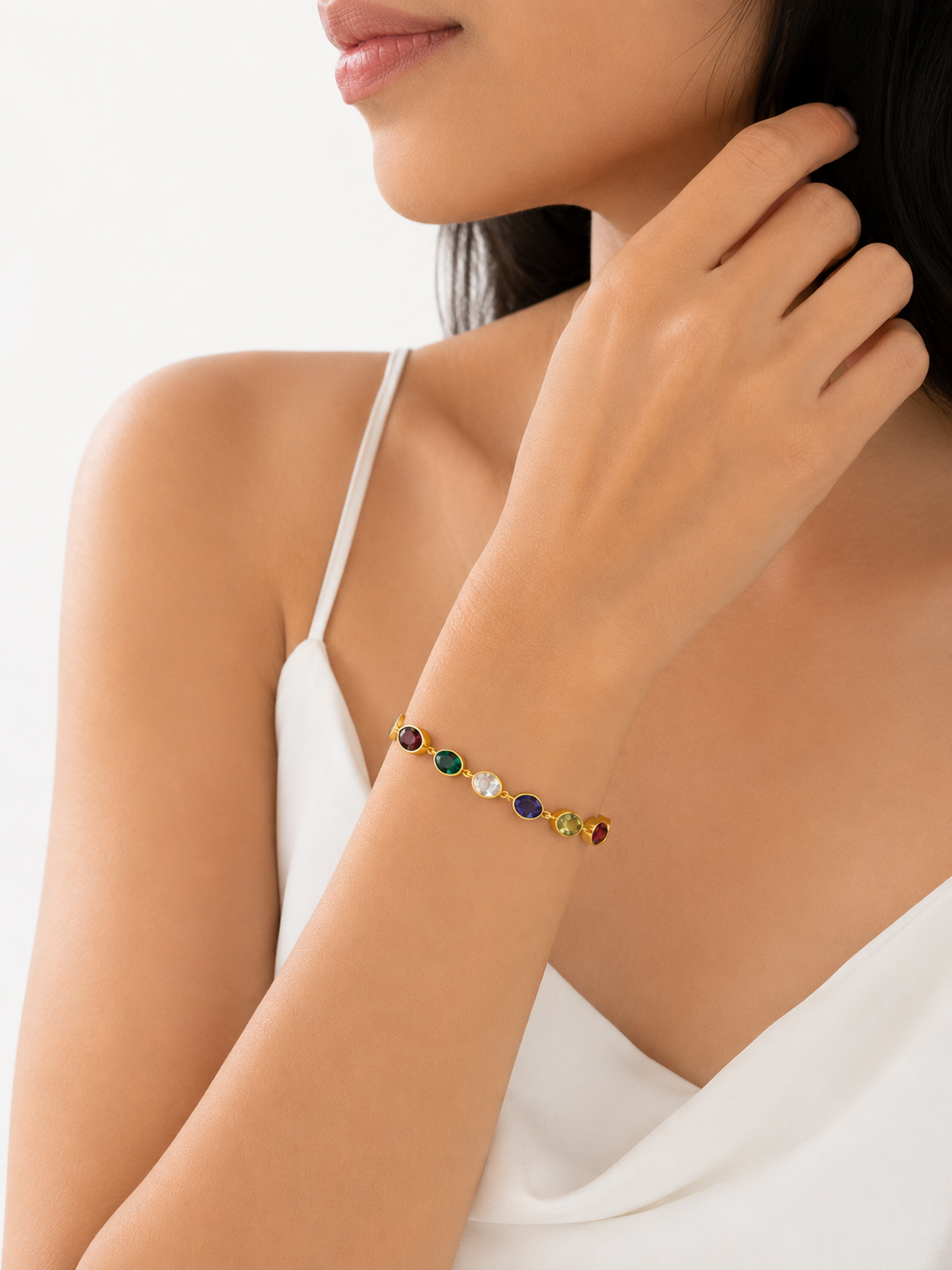 Oval Crystal Bracelet