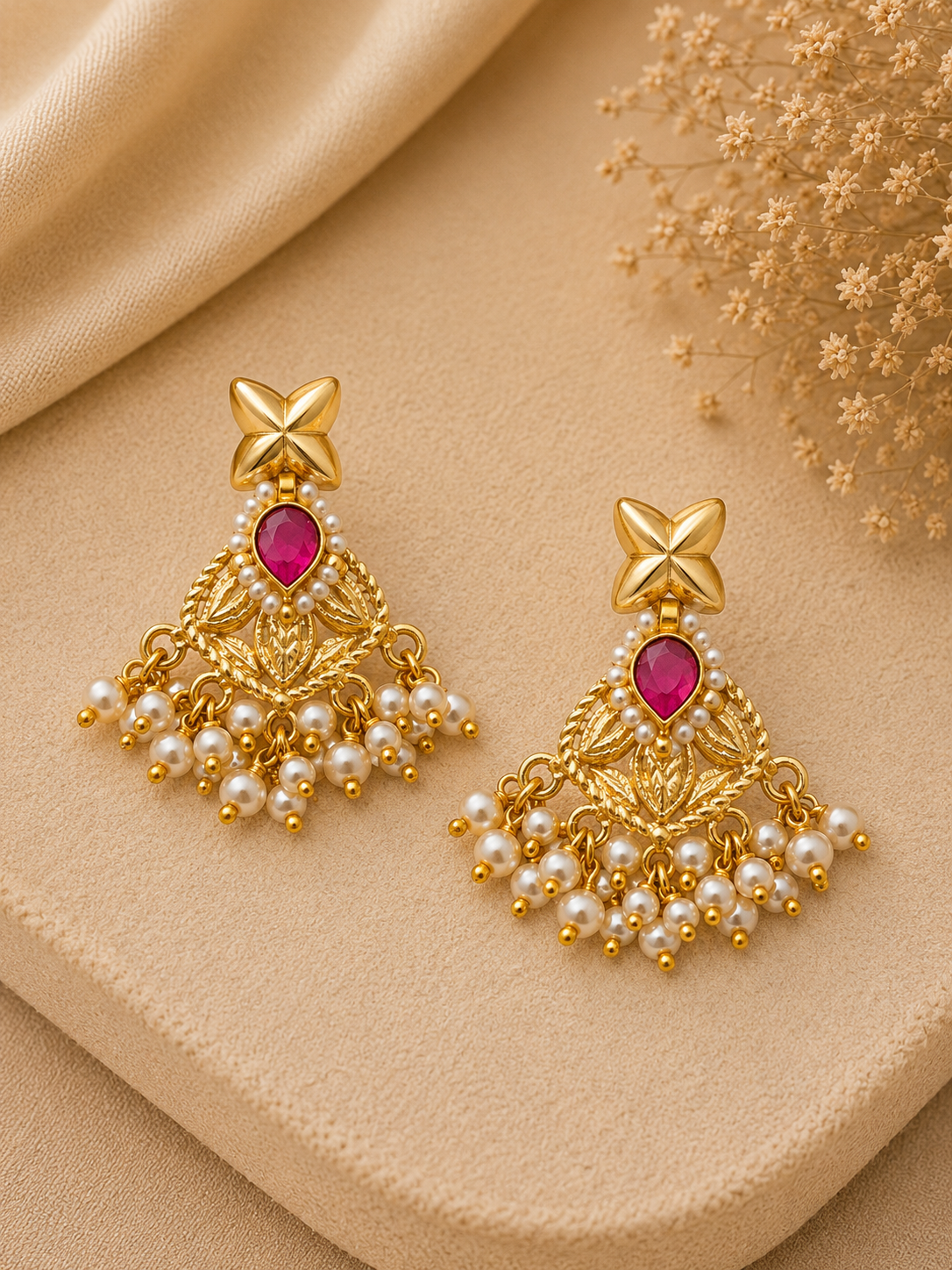 Priyansha Pearl Drop Earrings