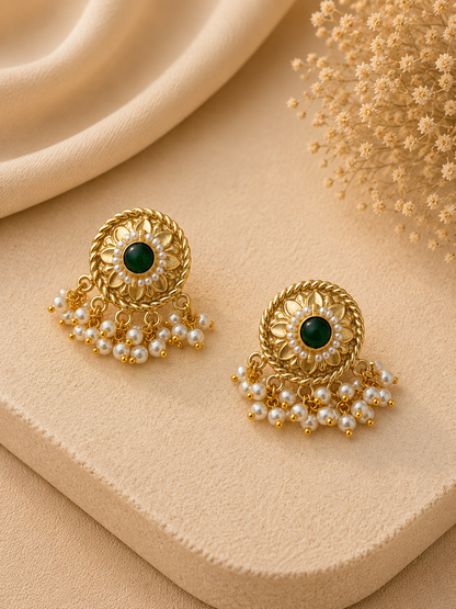 Roshni Pearl Drop Earrings