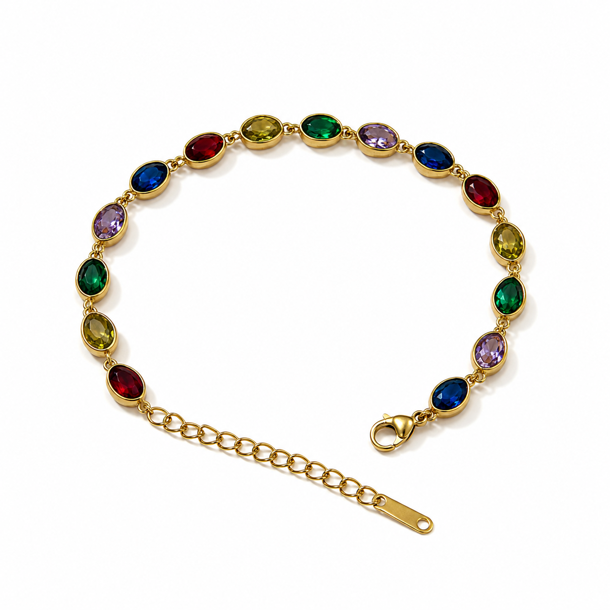 Oval Crystal Bracelet
