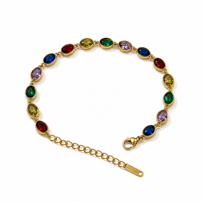 Oval Crystal Bracelet