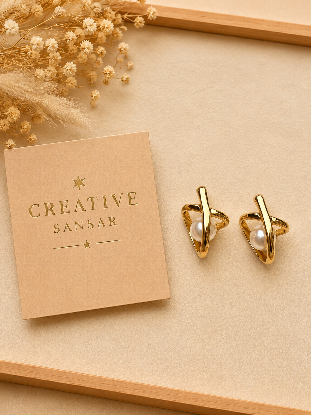Pearl Loop Earrings