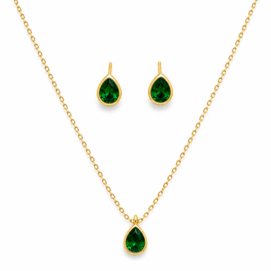 Teardrop Pendant Necklace Set