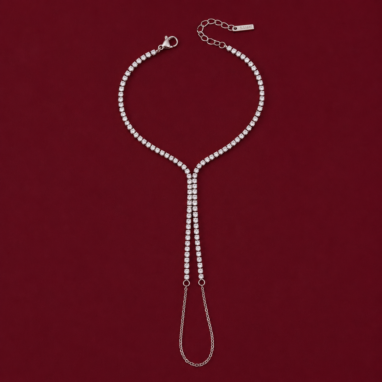 Crisscross Hand Chain Bracelet