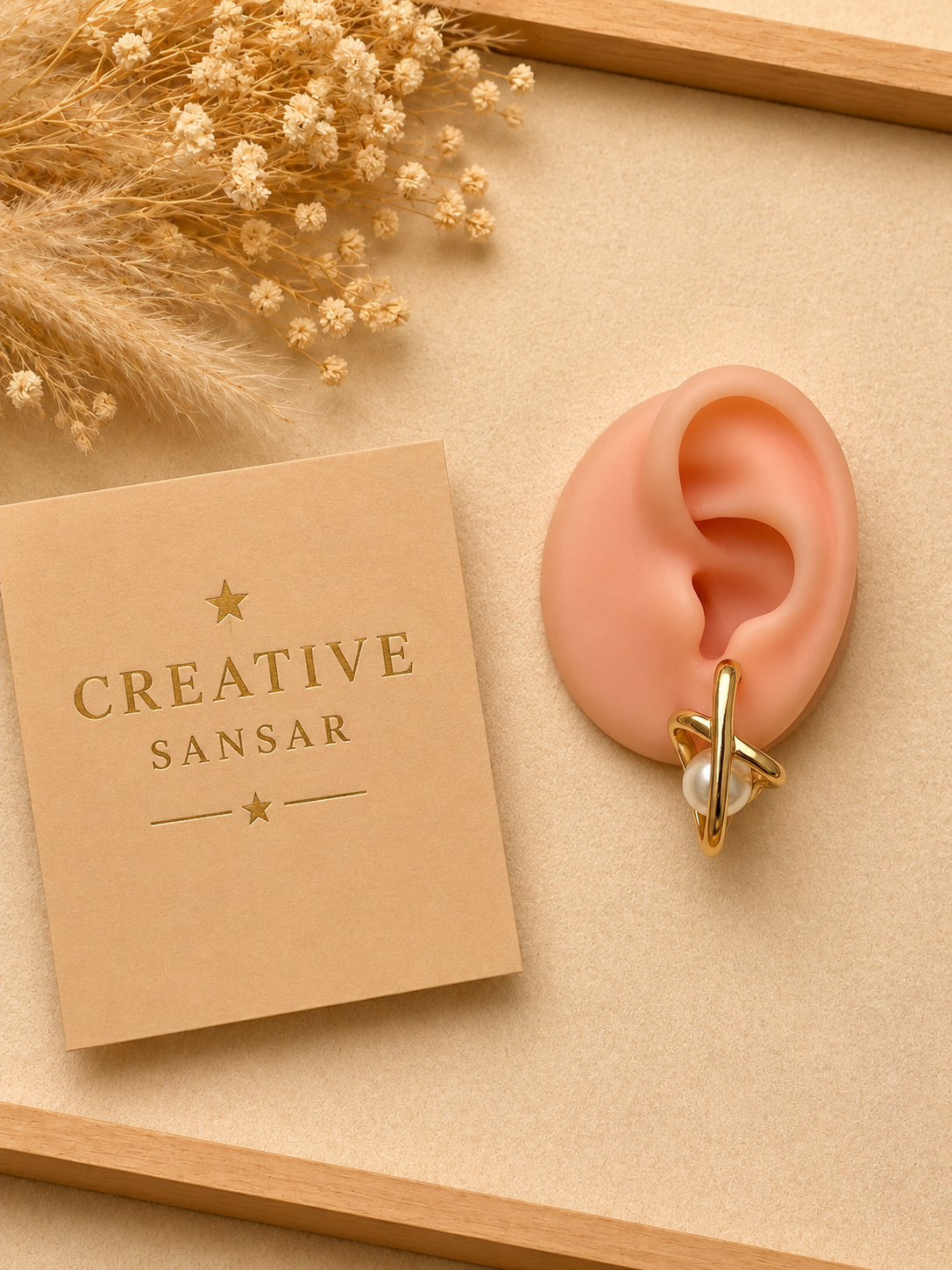 Pearl Loop Earrings