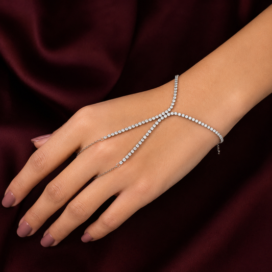 Crisscross Hand Chain Bracelet