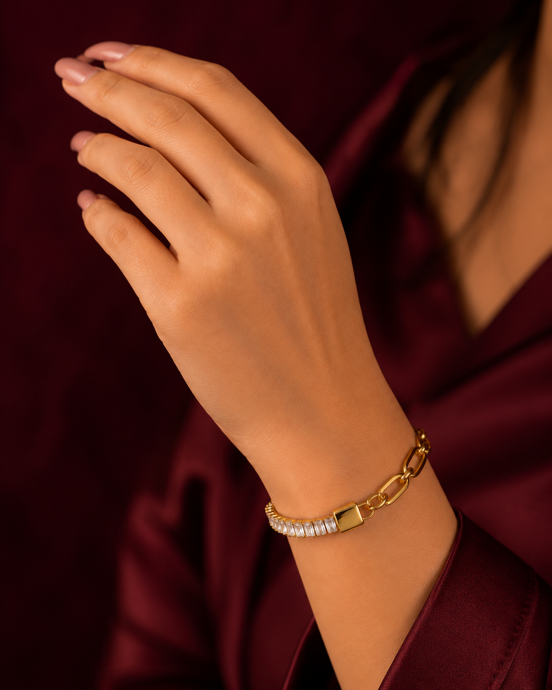 Chain Link Baguette Bracelet