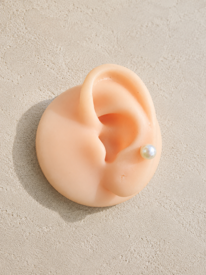 Small Pearl Helix Earrings