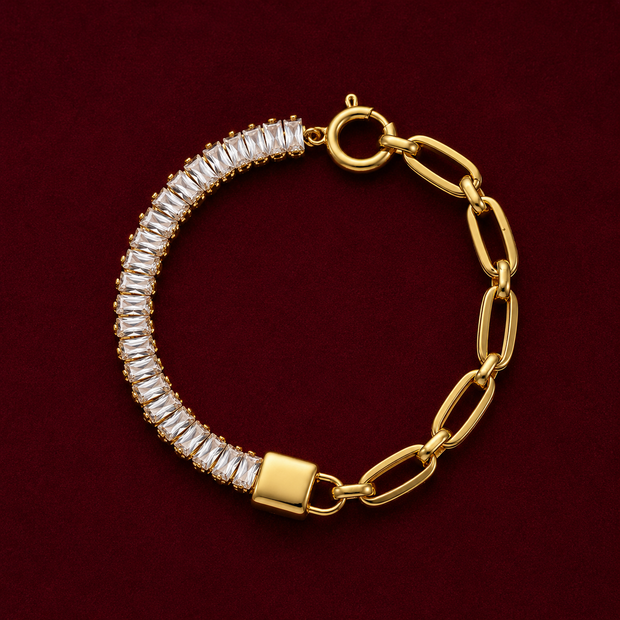 Chain Link Baguette Bracelet
