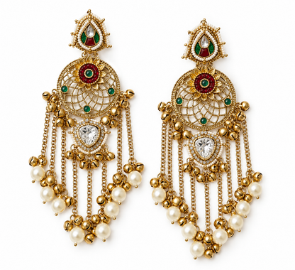 Ghungroo Chandbali Earrings