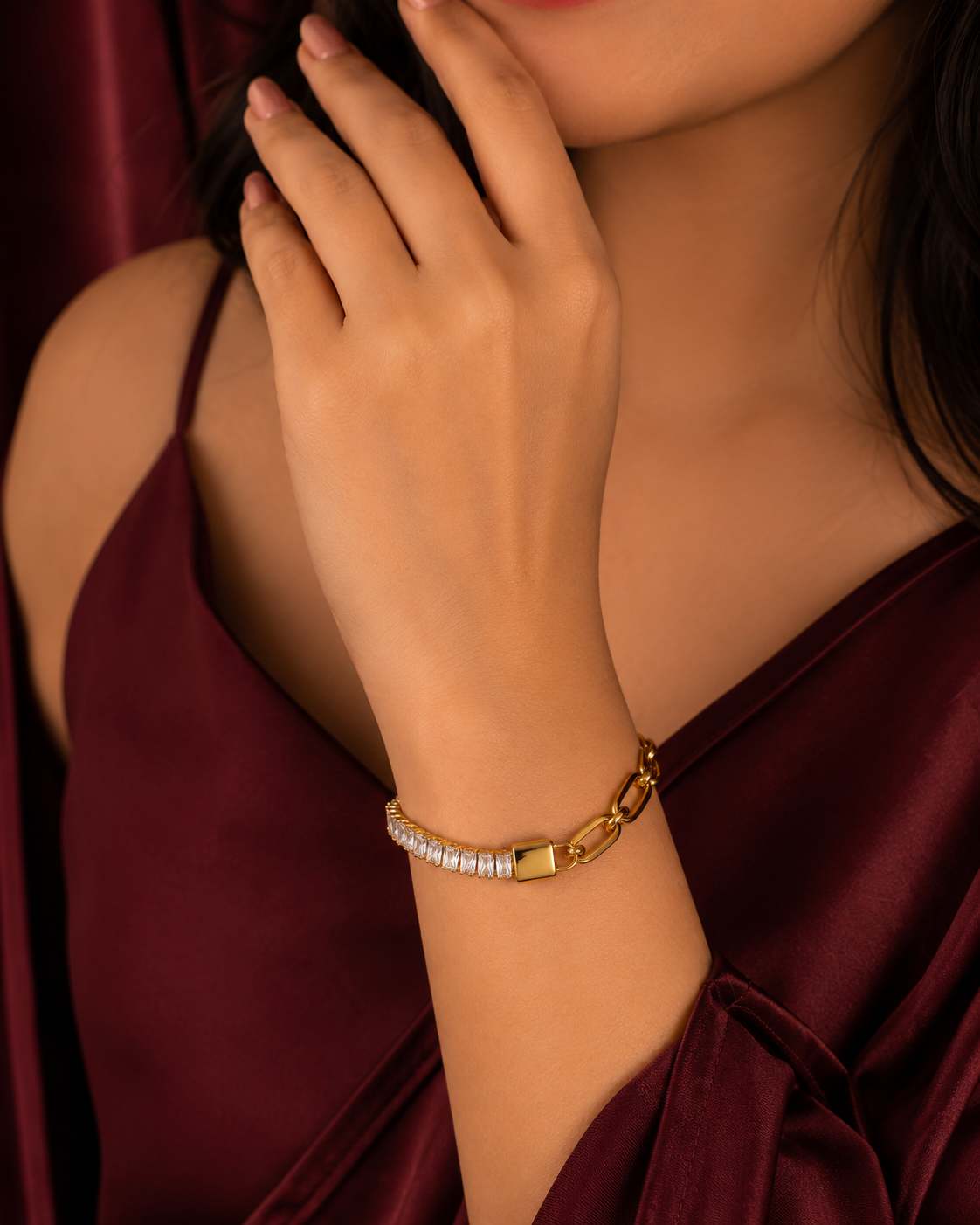 Chain Link Baguette Bracelet