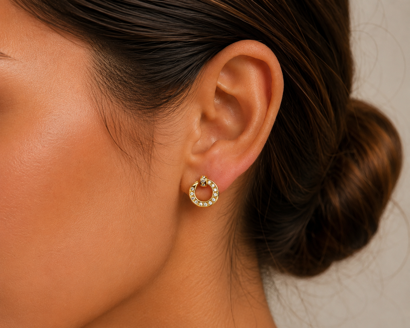 Crescent Nail Stud Earrings