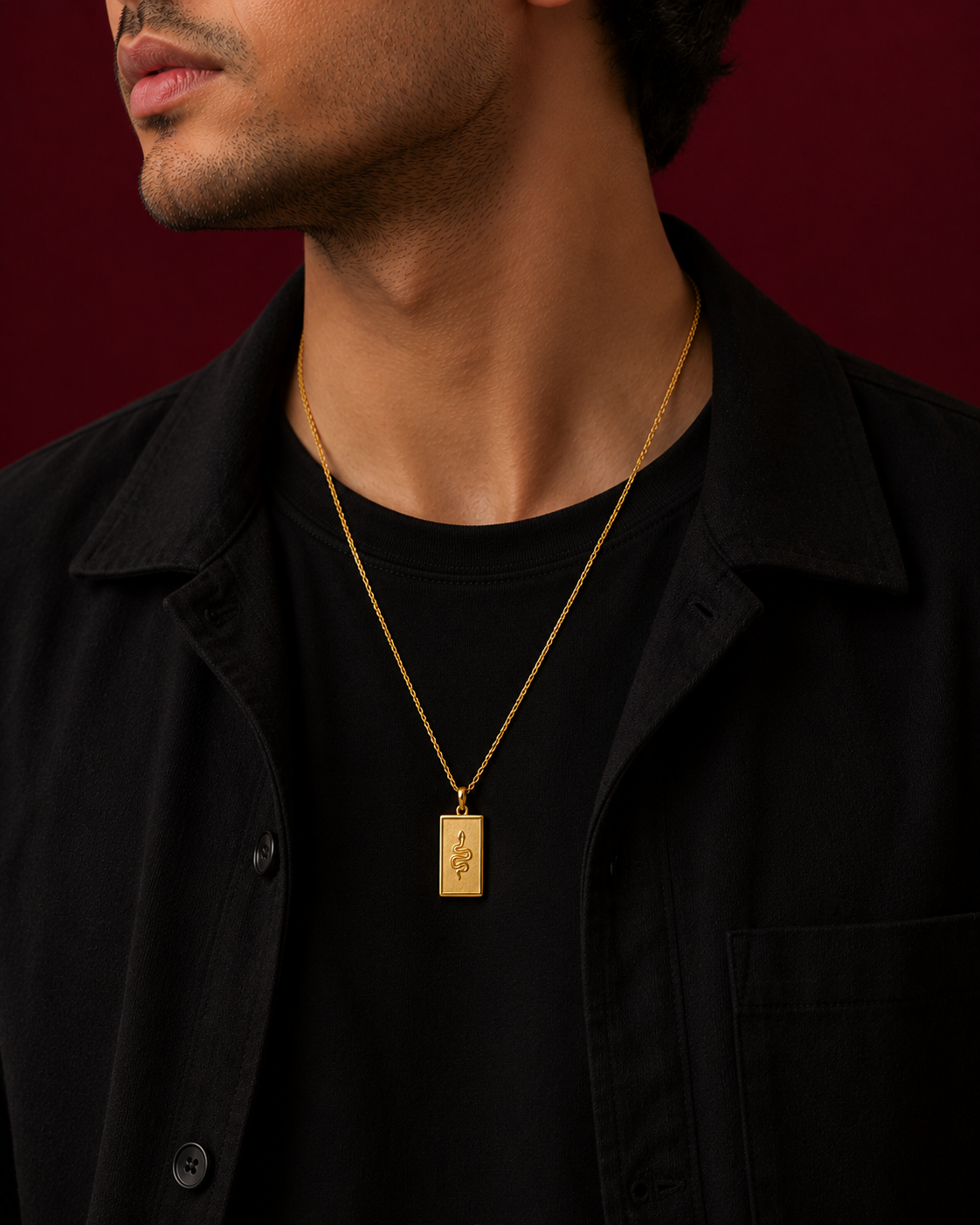 Snake Tarot Pendant Necklace