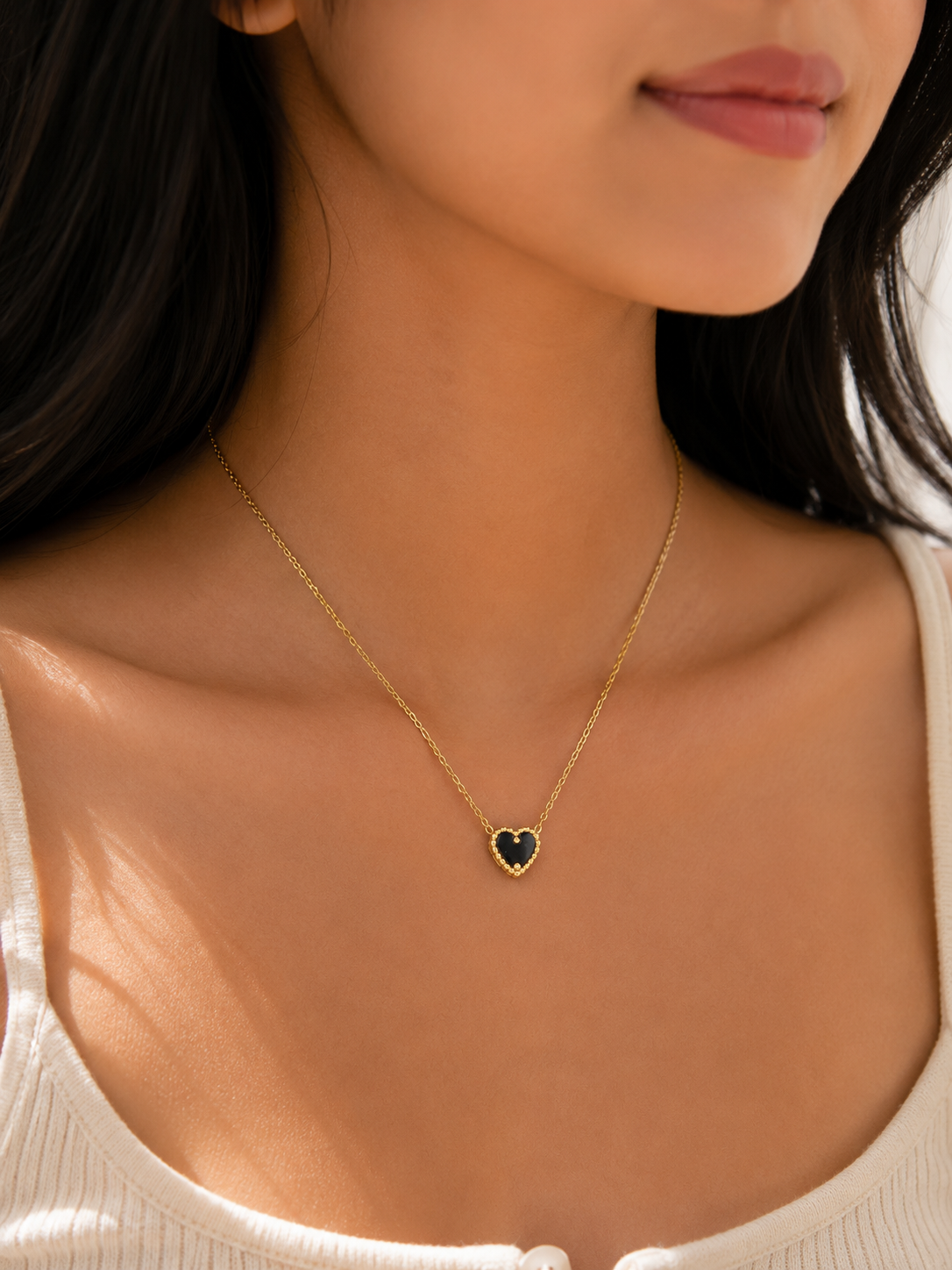 Reversable Heart Pendant Necklace