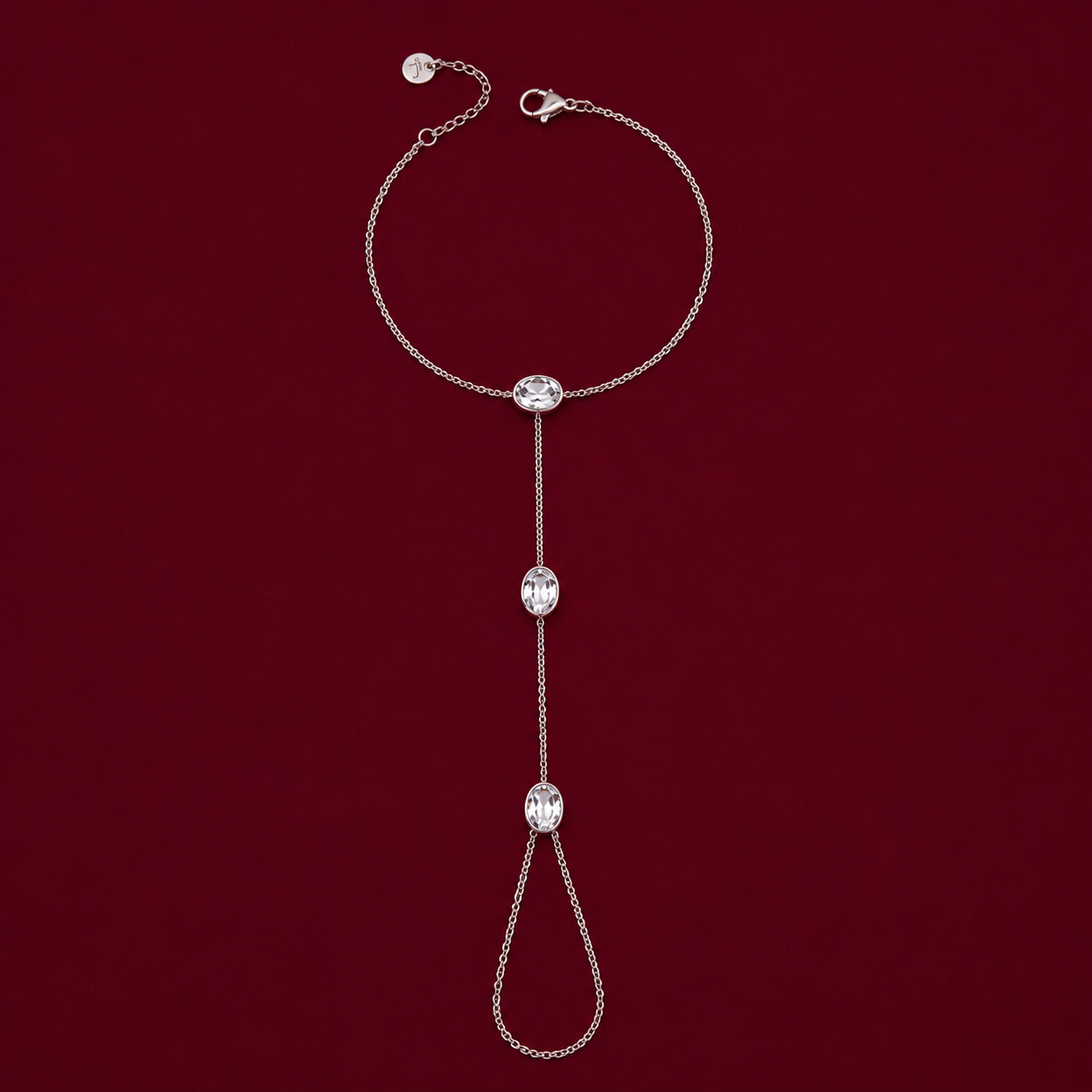 Stone Hand Chain Bracelet