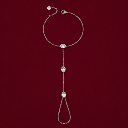 Stone Hand Chain Bracelet